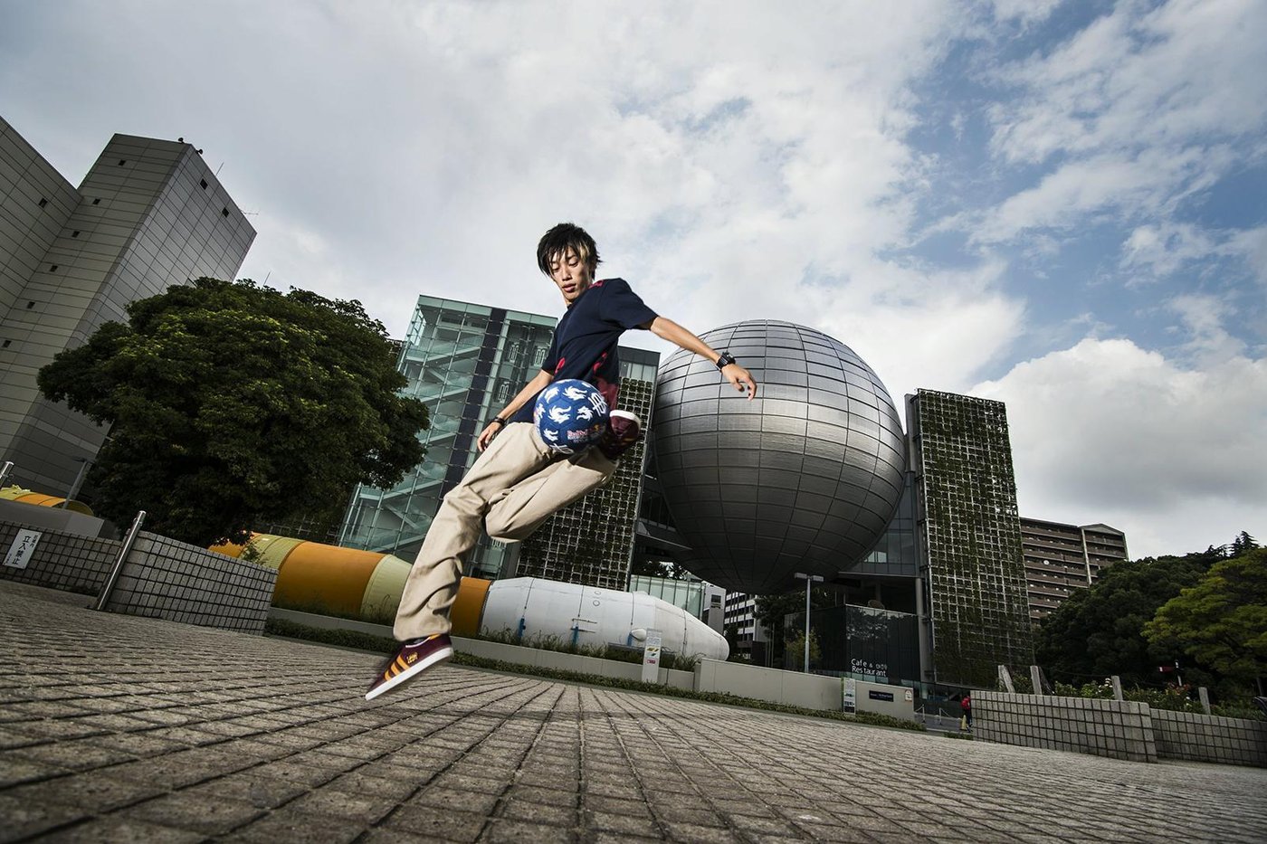 Kotaro Tokuda performs prior to the Red Bull Street Style Japan Final 2014 at the Sirakawa park in Nagoya, Japan on September 5th, 2014 // Naoyuki Shibata/Red Bull Content Pool // P-20141002-00139 // Usage for editorial use only // Please go to www.redbullcontentpool.com for further information. //