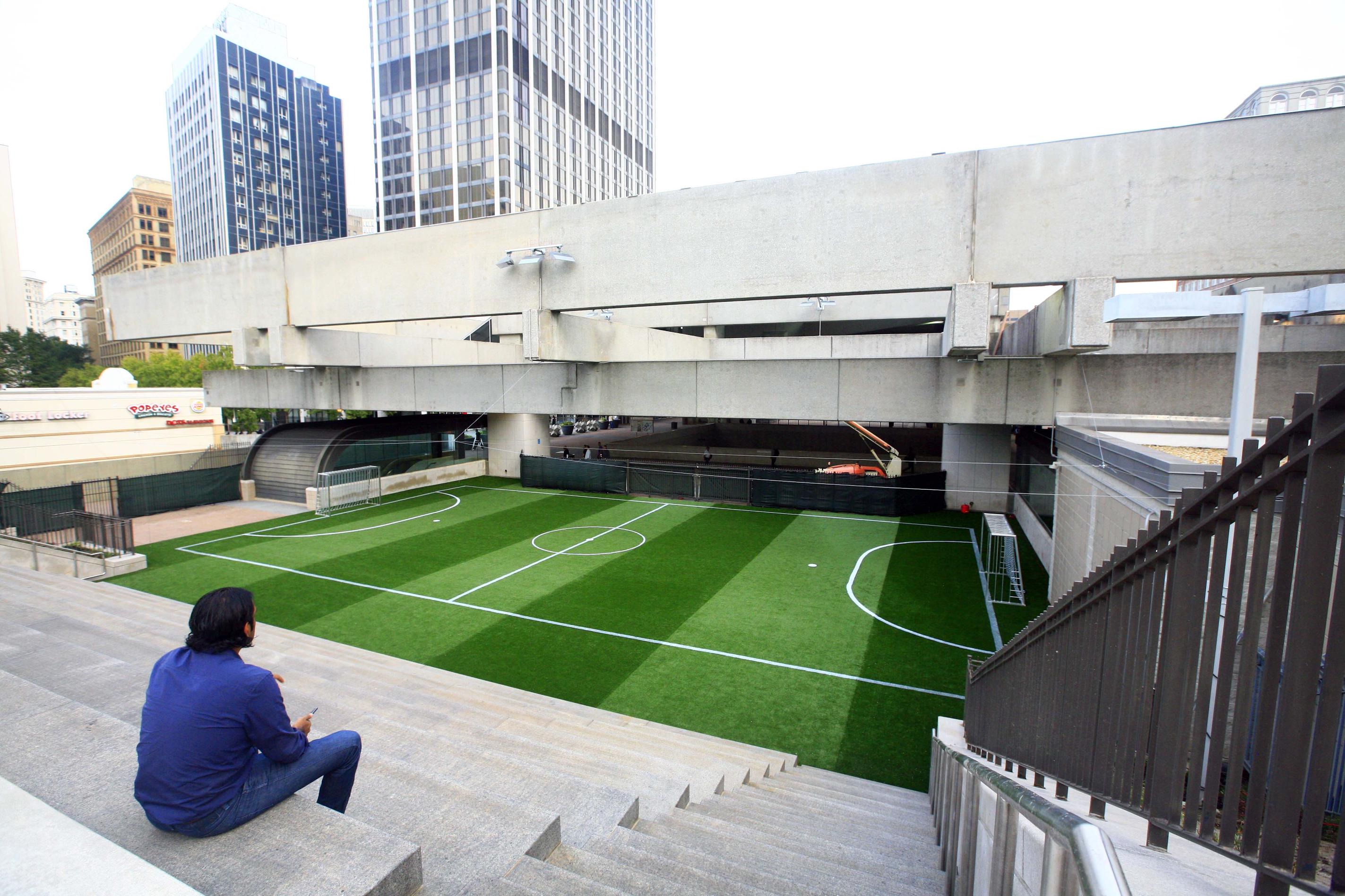 In Atlanta, the First Football Field In a Metro Station Builds Community Through Soccer