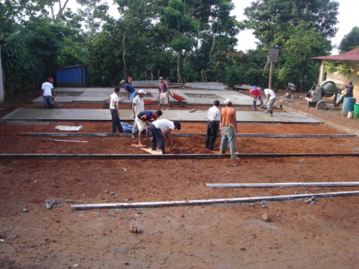 field being constructed