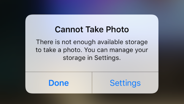 storage full