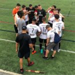 Providence City FC Team Huddle