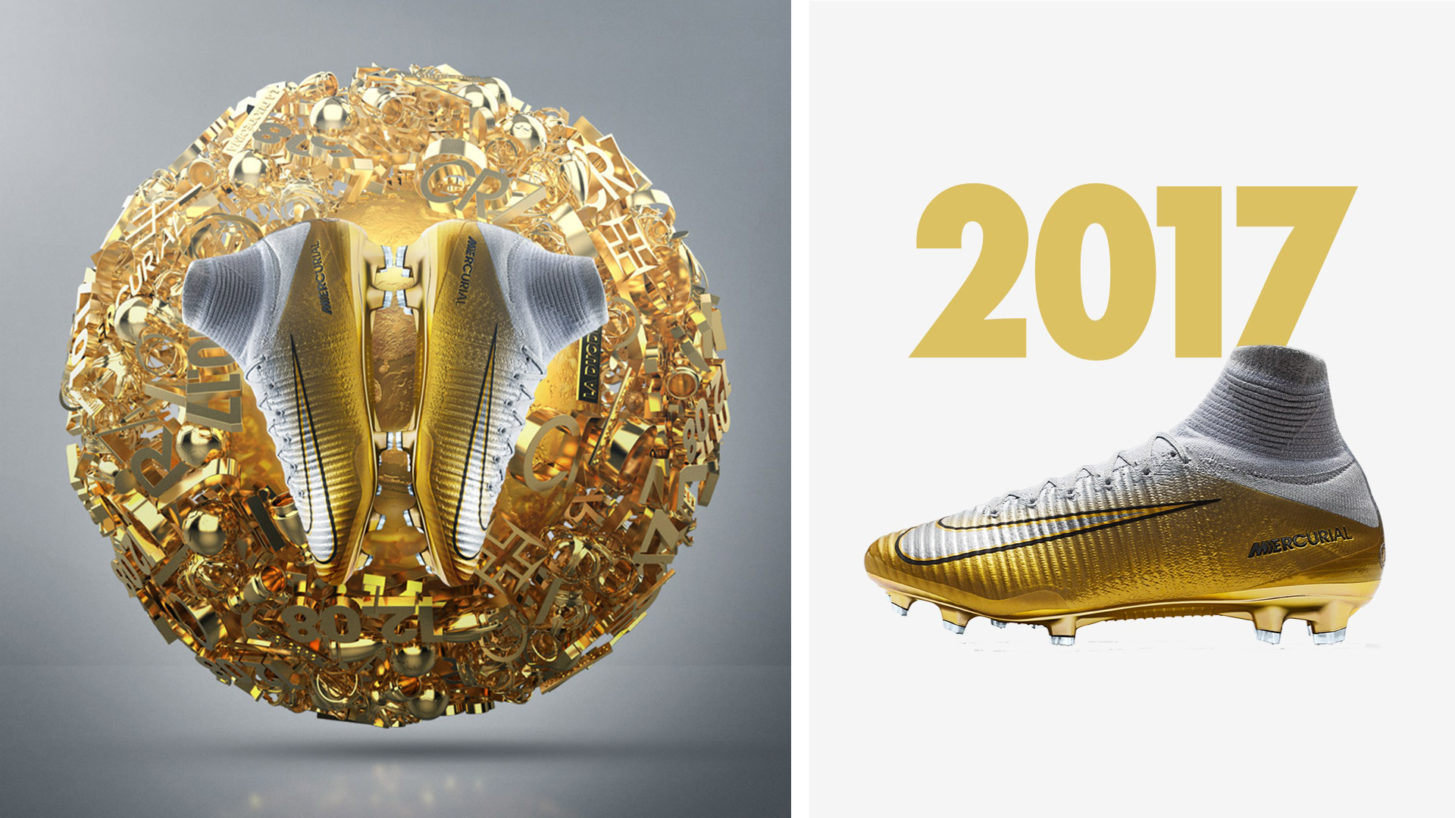 Cristiano Ronaldo boots: Nike celebrate Ballon d'Or winner Ronaldo's  victorious year with limited-edition white and gold boots