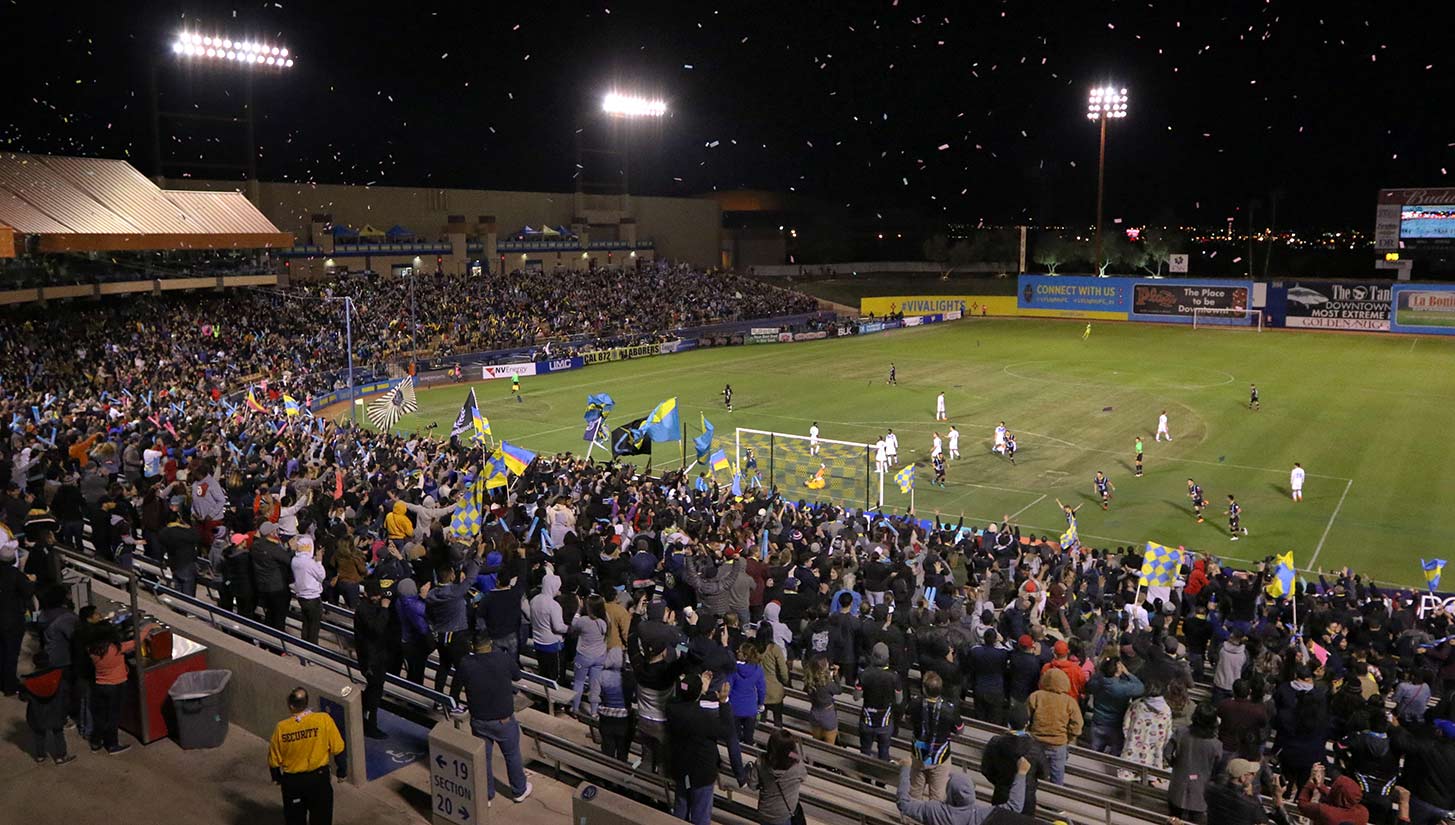 Lights FC to play 3 MLS teams at Cashman Field