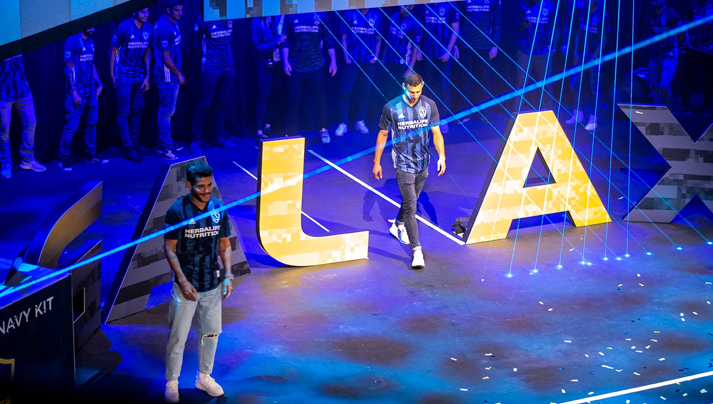 LA Galaxy Unveil 2023 LA Kit at Million Dollar Theater in Downtown