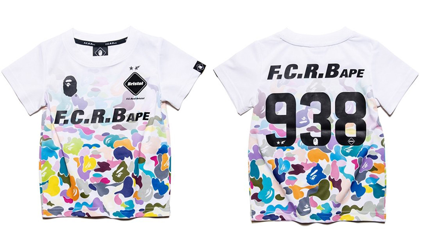 得価限定SALEBAPE x F.C.R.B. GAME SHIRT Tシャツ/カットソー(半袖/袖なし)