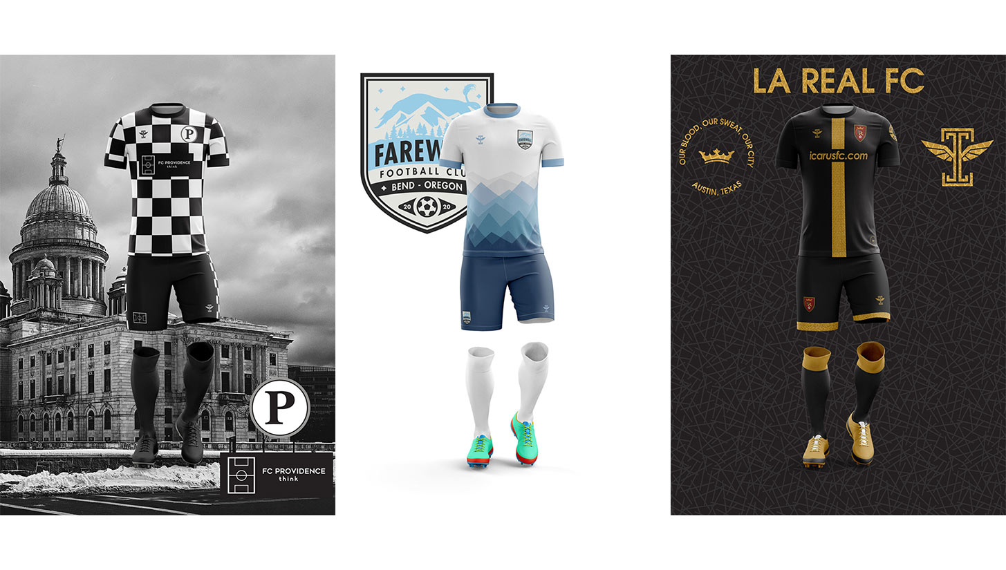 creative football concept kits