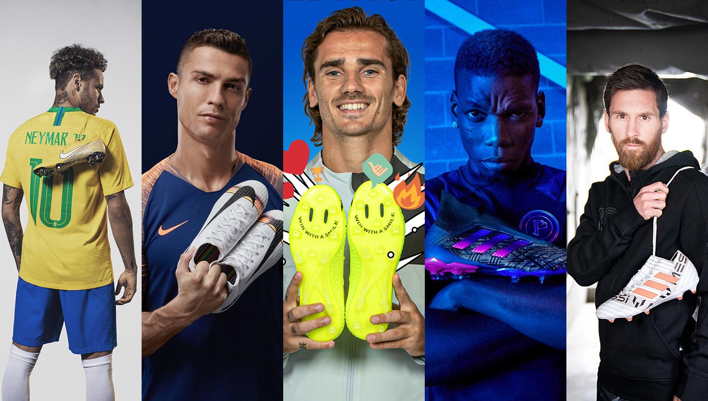 Nike sponsored sale football players