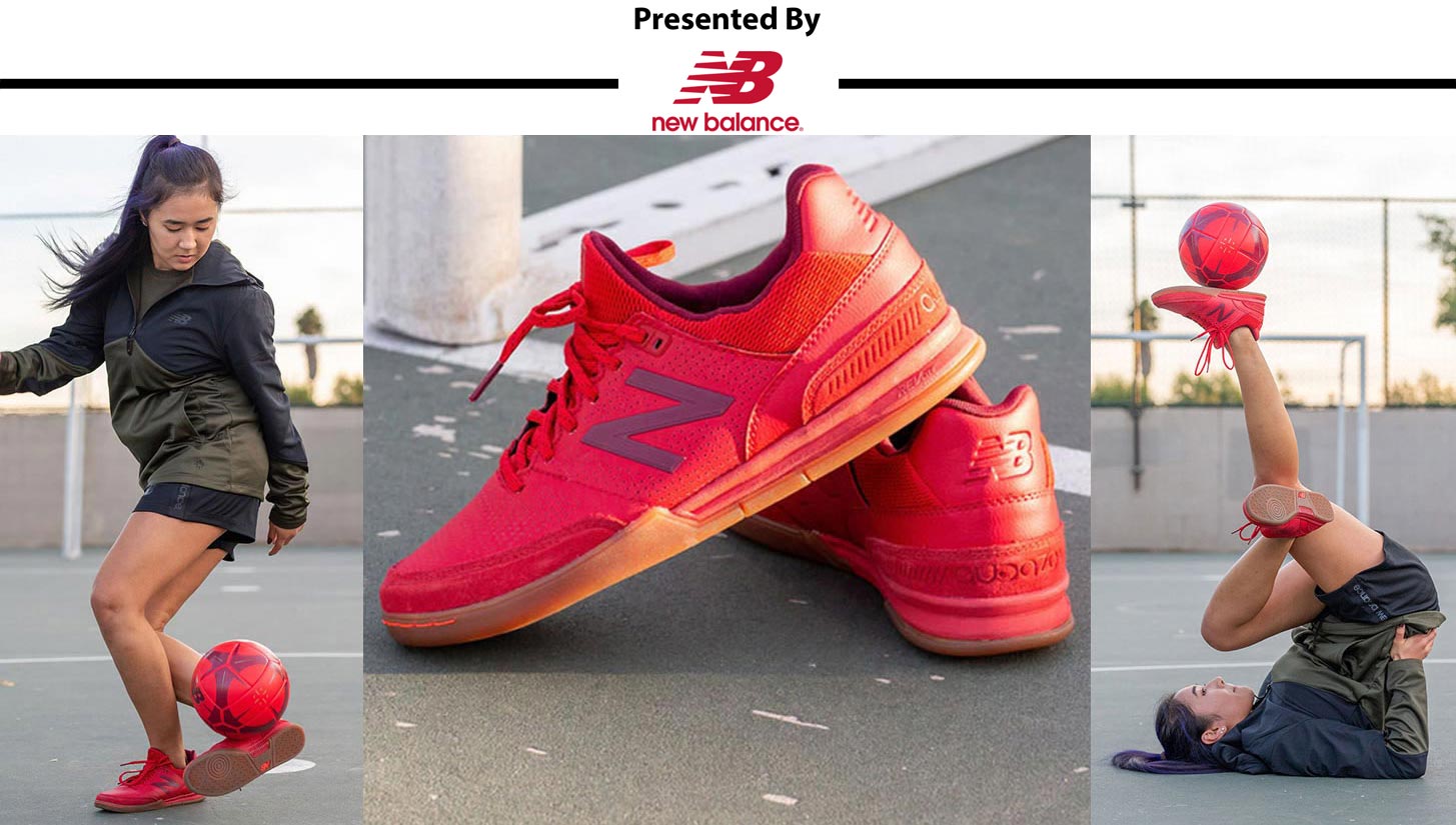 Dual Threats: An Exclusive Look at the New Balance Audazo v4 ‘Team Red Colourup’ With Caitlyn Schrepfer