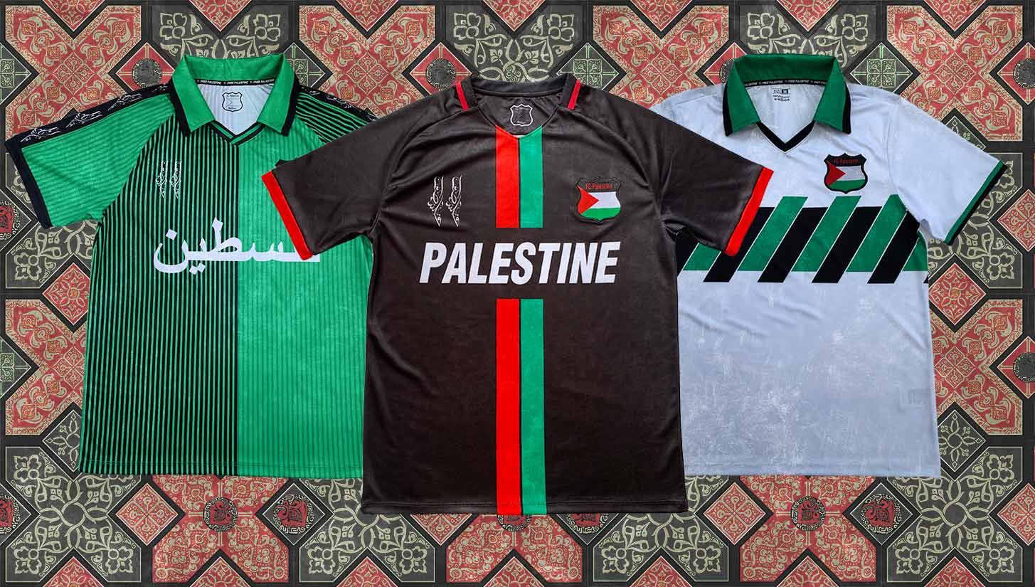 Palestine national team soccer jersey 2021 2022