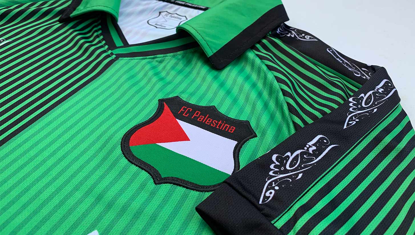 Palestino Chile Football Club Team Soccer Shirt Map Of Palestine