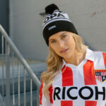 Stoke City Rico retro shirt and beanie