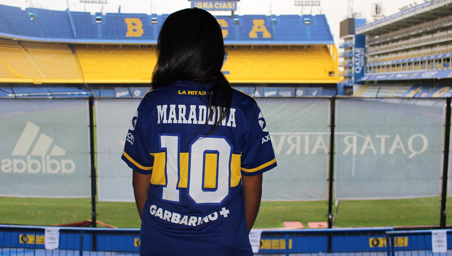 The Bomboneras photo-journey: an old Boca Juniors jersey, La