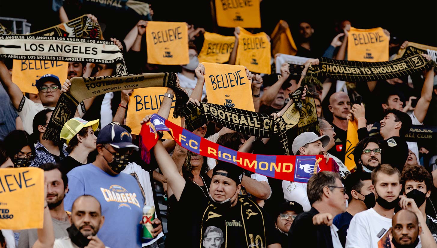 Super fans of LAFC live game experience