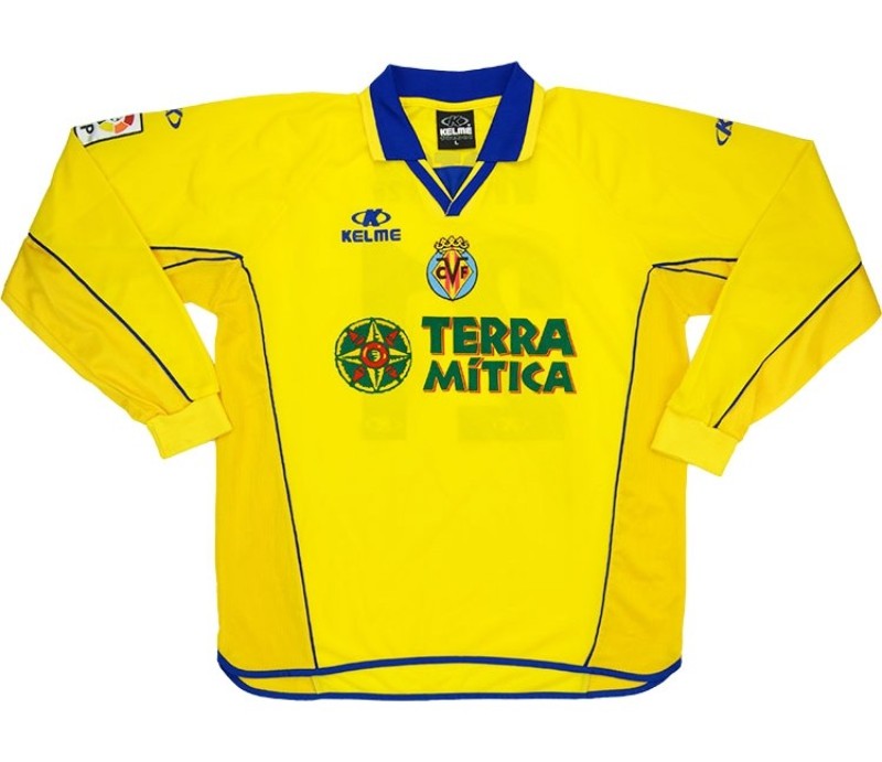 Villarreal 2001-02 home kit