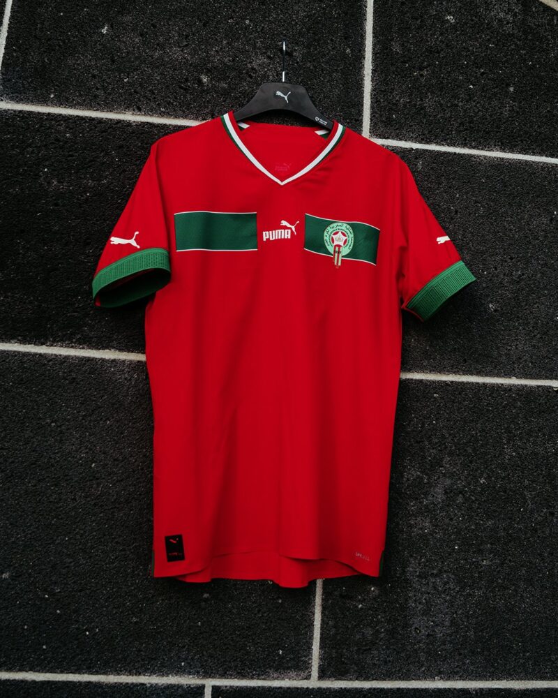 Puma World Cup 22 Morocco Home Jersey - Red/Green - Soccer Shop USA