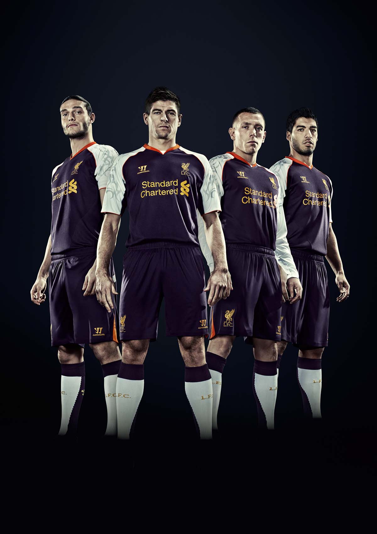 Liverpool's new third kit is purple and has a tribal sleeve design