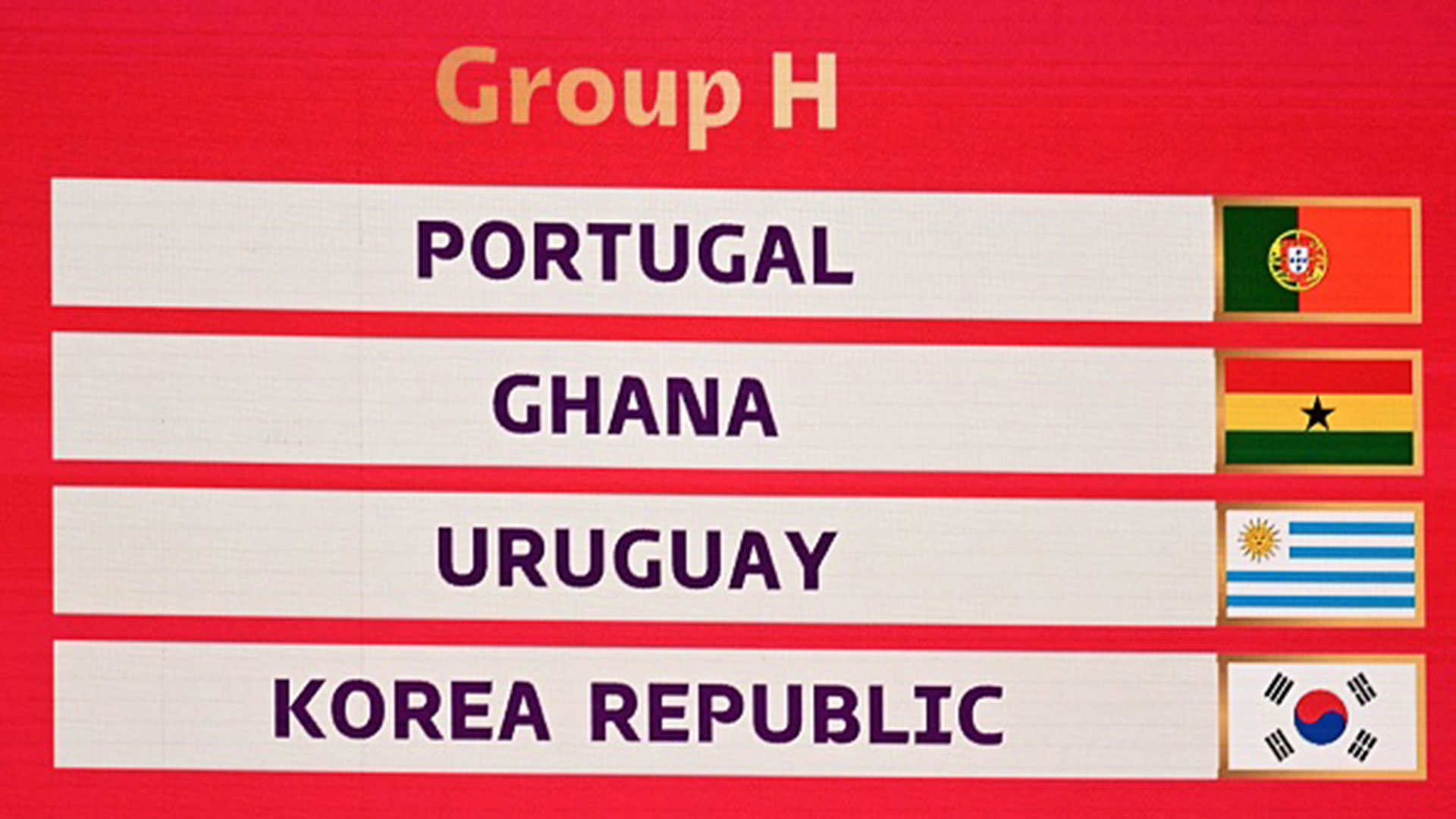 2022 world cup group h