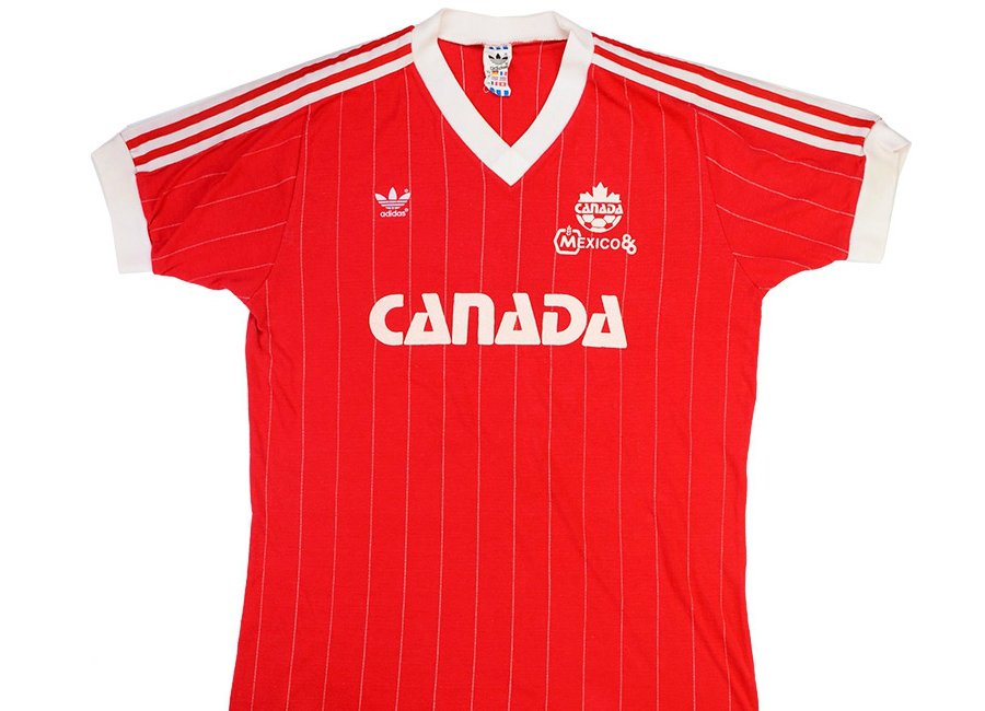 canada world cup kit 1986