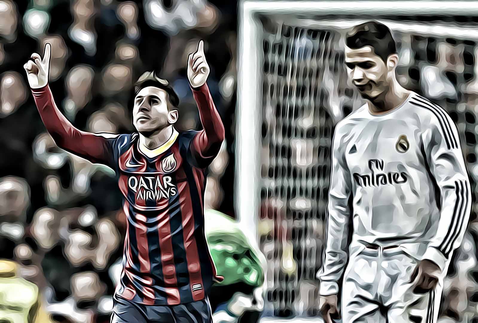 Two of the world's greatest sportsmen, Leo Messi and Cristiano