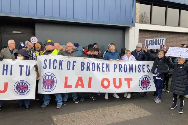 west brom fans protest